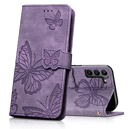 CXTcase Handyhülle für Samsung Galaxy S21 5G - PU Leder Magnetische Schmetterlings Lederhülle Tasche, Flip Case Schutzhülle, Lila CXTcase Handyhülle für Samsung Galaxy S21 5G - PU Leder Magnetische Schmetterlings Lederhülle Tasche, Flip Case Schutzhülle, Lila von CXTcase