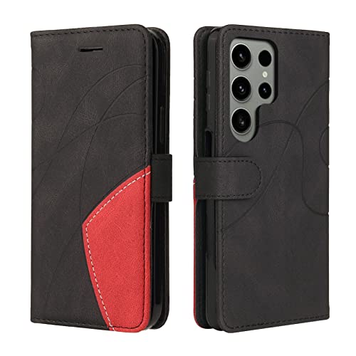 CXTcase Handyhülle für Samsung Galaxy S23 Ultra, Flip PU Leder Hülle Cover, Modisch Flip Case für Samsung Galaxy S23 Ultra Handytasche Schutzhülle, Schwarz CXTcase Handyhülle für Samsung Galaxy S23 Ultra, Flip PU Leder Hülle Cover, Modisch Flip Case für Samsung Galaxy S23 Ultra Handytasche Schutzhülle, Schwarz von CXTcase