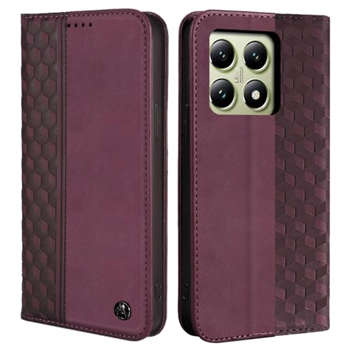 CXTCASE Handyhülle für Xiaomi 14T, PU Leder Flip Case, Stoßfeste Magnetische Schutzhülle Tasche, Weinrot CXTCASE Handyhülle für Xiaomi 14T, PU Leder Flip Case, Stoßfeste Magnetische Schutzhülle Tasche, Weinrot von CXTcase