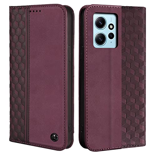 CXTcase Schutzhülle für Xiaomi Redmi Note 12 4G, Schutzhülle aus PU-Leder, Magnetverschluss, Flip Case für Xiaomi Redmi Note 12 4G, Weinrot CXTcase Schutzhülle für Xiaomi Redmi Note 12 4G, Schutzhülle aus PU-Leder, Magnetverschluss, Flip Case für Xiaomi Redmi Note 12 4G, Weinrot von CXTcase
