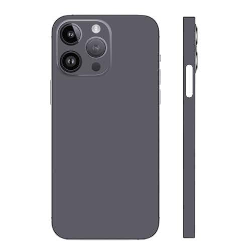 CXWITHY Skin Wrap für iPhone 15 14 13 Pro Max, Phone Sticker Vinyl Decal, Full Protective Film for iPhone Back, Camera, Frame (Not Phone Case) (Black, iPhone 15 Pro Max) von CXWITHY