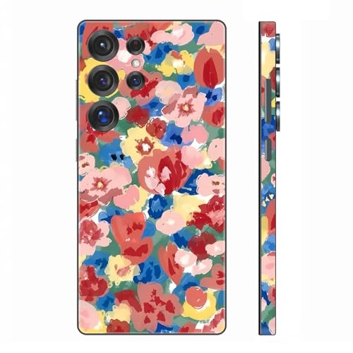 Skin Wrap für Samsung Galaxy S25 Ultra, Handy-Aufkleber für Handyrückseite, Kamera, Rahmen (Blumen) von CXWITHY