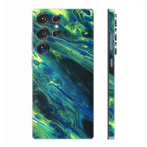 Skin Wrap für Samsung Galaxy S25 Ultra, Schutzfolie, Handy-Aufkleber, Aufkleber für Handyrückseite, Kamera, Rahmen (Grün) von CXWITHY