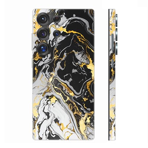 Skin Wrap für Samsung Galaxy S25 Ultra, Schutzfolie, Handy-Aufkleber, Aufkleber für Handyrückseite, Kamera, Rahmen (schwarz) von CXWITHY