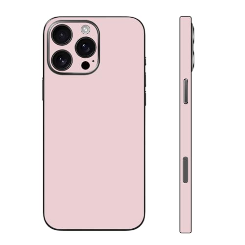 Skin Wrap für iPhone 16/15/14/13 Pro Max, Vinyl-Aufkleber, Aufkleber, Schutzfolie für Handyrückseite, Kamera, Rahmen (Rosa, 16 Pro Max) von CXWITHY