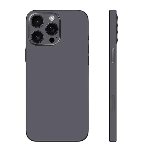 CXWITHY Skin Wrap für iPhone 16/15/14/13 Pro Max, Vinyl Aufkleber Cover Schutzfolie für Handyrückseite, Kamera, Rahmen (Schwarz, 16 Pro Max) von CXWITHY