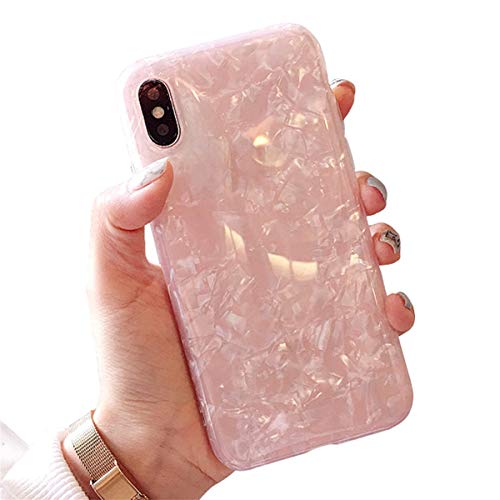 CXvwons Hülle für iPhone XS, Ultra dünn Weich TPU Silikon Handyhülle Mode Chic 3D Muster Schutzhülle Case für iPhone XS X Slim Kratzfeste Stoßfest Schutz Tasche Schale für iPhone XS X Bumper Cover von CXvwons