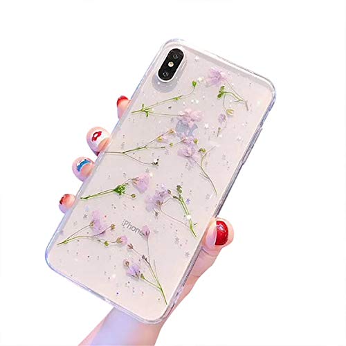 CXvwons Hülle für iPhone XS, Ultra dünn Weich TPU Silikon Handyhülle Mode Chic 3D Muster Schutzhülle Case für iPhone XS X Slim Kratzfeste Stoßfest Schutz Tasche Schale für iPhone XS X Bumper Cover von CXvwons