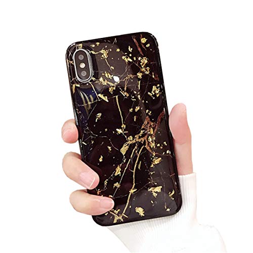 CXvwons Hülle für iPhone XS, Ultra dünn Weich TPU Silikon Handyhülle Mode Chic 3D Muster Schutzhülle Case für iPhone XS X Slim Kratzfeste Stoßfest Schutz Tasche Schale für iPhone XS X Bumper Cover von CXvwons