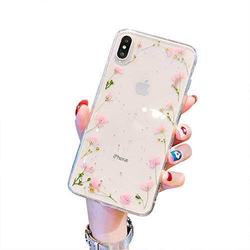 CXvwons Hülle für iPhone XS, Ultra dünn Weich TPU Silikon Handyhülle Mode Chic 3D Muster Schutzhülle Case für iPhone XS X Slim Kratzfeste Stoßfest Schutz Tasche Schale für iPhone XS X Bumper Cover von CXvwons