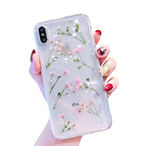 CXvwons Hülle für iPhone XS, Ultra dünn Weich TPU Silikon Handyhülle Mode Chic 3D Muster Schutzhülle Case für iPhone XS X Slim Kratzfeste Stoßfest Schutz Tasche Schale für iPhone XS X Bumper Cover von CXvwons