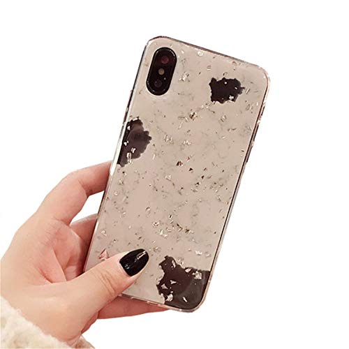 CXvwons Hülle für iPhone XS, Ultra dünn Weich TPU Silikon Handyhülle Mode Chic 3D Muster Schutzhülle Case für iPhone XS X Slim Kratzfeste Stoßfest Schutz Tasche Schale für iPhone XS X Bumper Cover von CXvwons