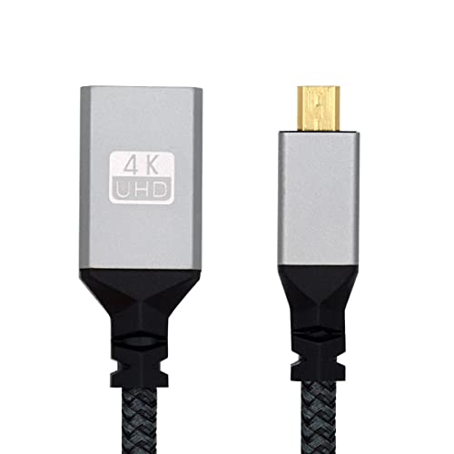 CY 4K Kabel Typ-D Micro HDMI 1.4 Stecker gerade auf HDMI Buchse Verlängerungskabel für DV MP4 Kamera DC Laptop HDTV von CY