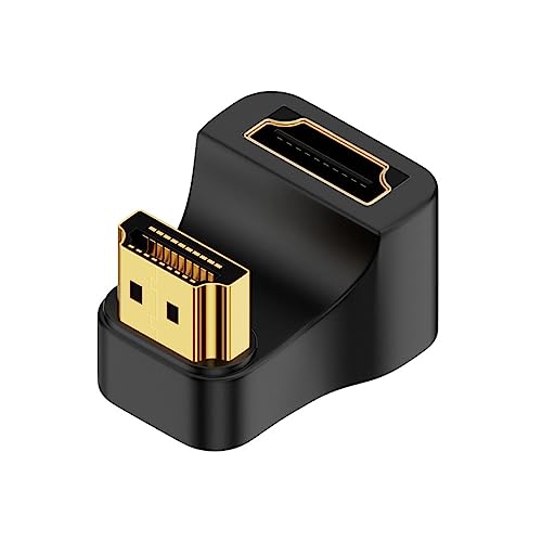 CY 8K Kabel 360 Grad nach oben gegenüberliegend U Form zurück abgewinkelt Typ A HDMI 1.4 Stecker auf HDMI Buchse Verlängerung Adapter Konverter von CY