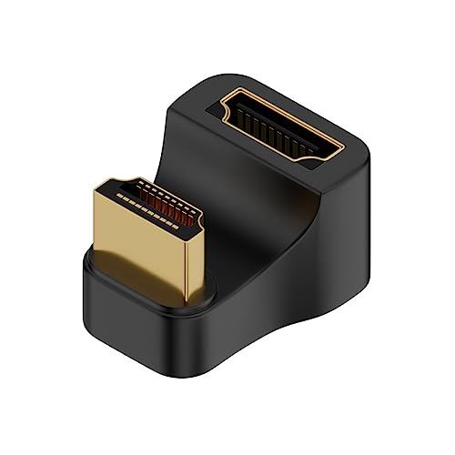 CY 8K Kabel 360 Grad nach unten gegenüberliegend U Form zurück abgewinkelt Typ A HDMI 1.4 Stecker auf HDMI Buchse Verlängerung Adapter Konverter von CY