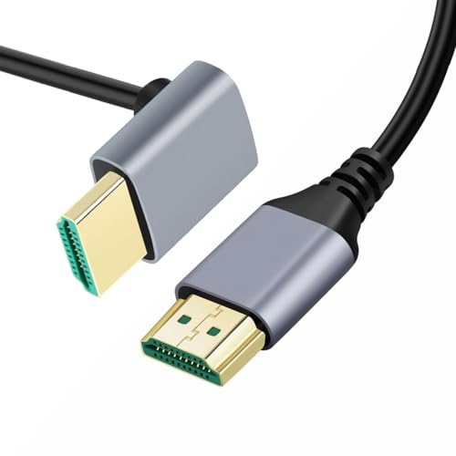 CY 8K Kabel HDMI 2.1 Ultra Dünn HDTV Kabel 8K 4K Hyper Super Flexible Slim Cord High Speed Typ-A Stecker auf Stecker für Computer HDTV 100cm von CY