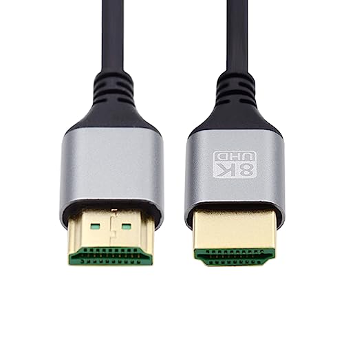 CY 8K Kabel HDMI 2.1 Ultra Dünn HDTV Kabel 8K 4K Hyper Super Flexible Slim Cord High Speed Typ-A Stecker auf Stecker für Computer HDTV 200cm von CY