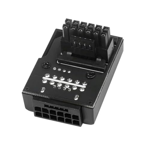 CY Adapter 12VHPWR ATX3.0 PCI-E5.0 Power Modular Stecker auf Buchse Verlängerungsadapter nach unten abgewinkelt 90 Grad für 3080 3090TI PSU 16Pin 12+4P Grafikkarte von CY