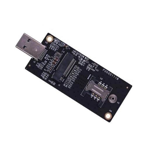 CY Adapter NGFF M.2 Key-B WWAN auf USB 3.0 Adapter Riser Card mit SIM Slot für 3G/4G/5G LTE Wireless Modul Modemkarte, EP-026-HX von CY