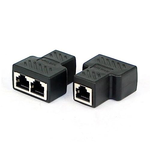 CY Adapter STP UTP Cat6 RJ45 8P8C Stecker auf Dual RJ45 Splitter Netzwerk Ethernet Patchkabel Adapter von CY