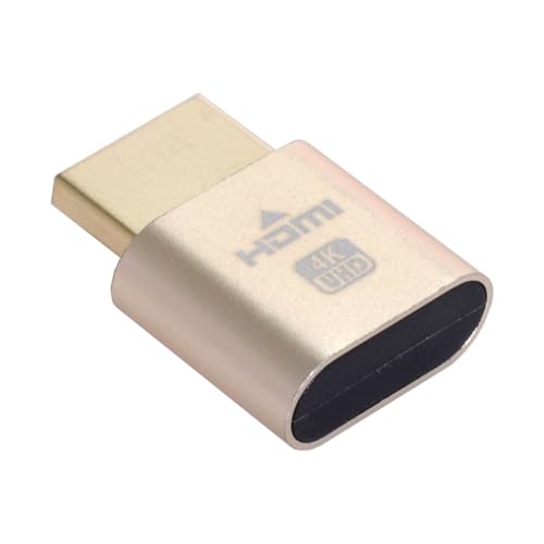 CY Adapter Virtueller Displayadapter 4K HDMI 1.4 DDC EDID Dummy-Stecker Headless Ghost Display Emulator HDTV Goldfarbe 4K@60Hz CY Adapter Virtueller Displayadapter 4K HDMI 1.4 DDC EDID Dummy-Stecker Headless Ghost Display Emulator HDTV Goldfarbe 4K@60Hz von CY