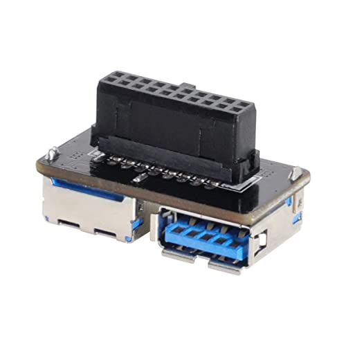 CY Dual USB 3.0 A Typ Buchse auf Motherboard 20/19 Pin Box Header Slot Adapter PCBA Flat Type CY Dual USB 3.0 A Typ Buchse auf Motherboard 20/19 Pin Box Header Slot Adapter PCBA Flat Type von CY