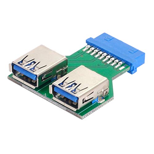 CY Dual USB 3.0 A Typ Buchse auf Motherboard 20/19 Pin Box Header Slot Adapter PCBA CY Dual USB 3.0 A Typ Buchse auf Motherboard 20/19 Pin Box Header Slot Adapter PCBA von CY