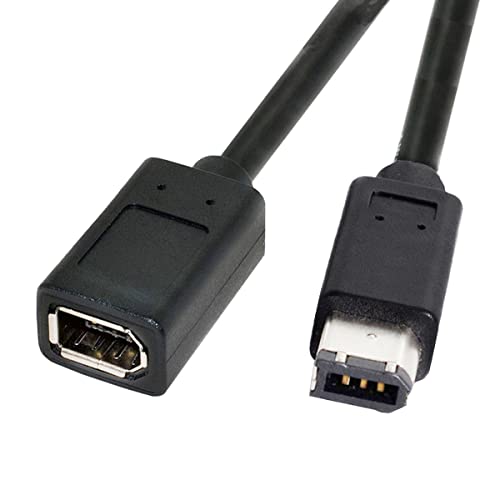 CY IEEE 1394 6-polige Buchse auf 1394a 6-poliger Stecker, Verlängerungskarte, Daten-Video-Capture-Karte, Firewire 400 auf 400 Kabel, 20 cm von CY