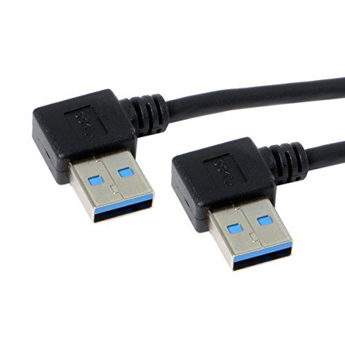 CY Kabel 20 cm USB 3.0 Typ A 90 Grad rechts abgewinkelt auf rechts abgewinkelt Datenkabel für Festplatten Computer von CY