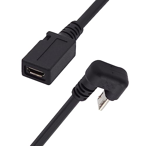 CY Kabel 5-poliger Micro-USB 2.0 Stecker auf Buchse, Stromdaten-Verlängerungskabel, gegenüberliegend, U-Form, abgewinkelter Typ von CY