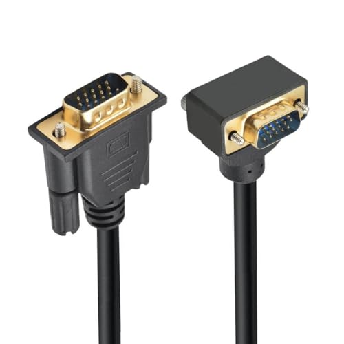 CY Kabel 90 Grad nach oben abgewinkelter VGA-RGB-Stecker auf gerade Steckerverlängerung 3COAX+6C für Monitor, Projektor, Computer CY Kabel 90 Grad nach oben abgewinkelter VGA-RGB-Stecker auf gerade Steckerverlängerung 3COAX+6C für Monitor, Projektor, Computer von CY