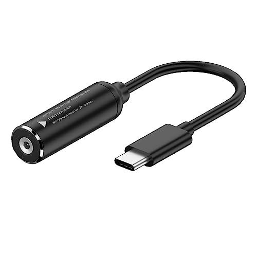 CY Kabel DC 20 V, Klinke 4,0 x 1,3 mm Eingang auf USB-C Typ-C Ausgang, 90 Grad rechtwinkliger Netzstecker, Ladekabel, 65 W, PD9 V, 5 V, 20 V von CY