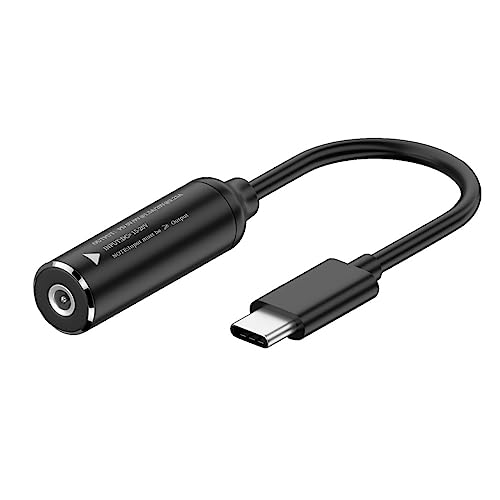 CY Kabel DC 20 V Klinke 4,0 x 1,7 mm Eingang auf USB-C Typ-C Ausgang, 90 Grad rechtwinkliger Netzstecker, Ladekabel, 65 W, PD9 V, 5 V, 20 V von CY