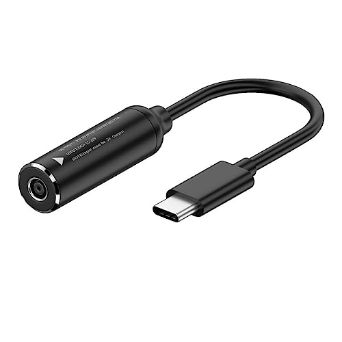 CY Kabel DC 20 V Klinke 4,5 x 3,0 mm Eingang auf USB-C Typ-C Ausgang, 90 Grad rechtwinkliger Netzstecker, Ladekabel, 65 W, PD9 V, 5 V, 20 V von CY