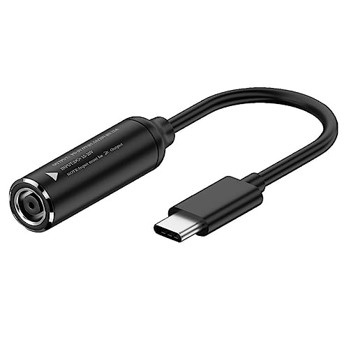 CY Kabel DC 20 V Klinke 7,4 x 5,0 mm Eingang auf USB-C Typ-C Ausgang, 90 Grad rechtwinkliger Netzstecker, Ladekabel, 65 W, PD9 V, 5 V, 20 V von CY