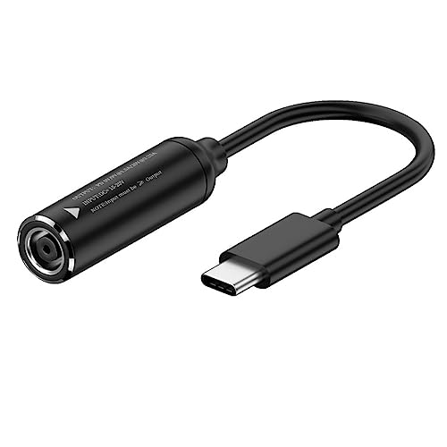 CY Kabel DC 20 V Klinke 7,9 x 5,4 mm Eingang auf USB-C Typ-C Ausgang, 90 Grad rechtwinkliger Netzstecker, Ladekabel, 65 W, PD9 V, 5 V, 20 V für Laptop von CY