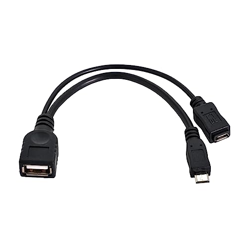 CY Kabel Micro USB 2.0 OTG Host Flash Disk Kabel mit Micro USB Power für Handy Tablet von CY