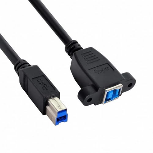 CY Kabel Super Speed USB 3.0 Rückwand Mount B Buchse auf Stecker B Typ Verlängerung 0,5 m von CY