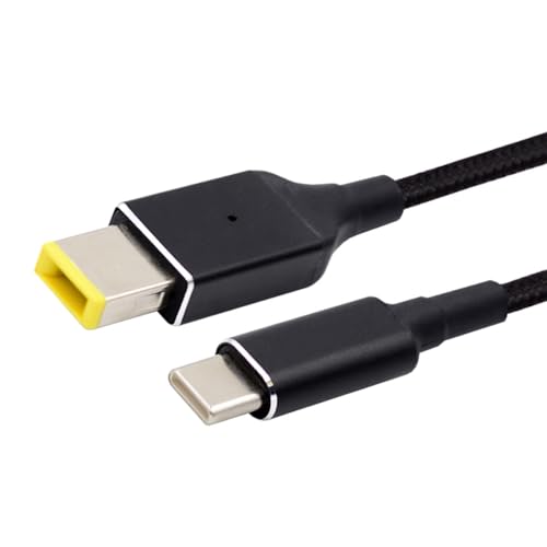 CY Kabel Typ-C USB-C 135 W auf DC, rechteckig, 11,0 x 4,5 mm, Power-PD-Ladekabel für Thinkpad X1 Legion Y7000P Laptop, DC20 V, 6,25 A von CY