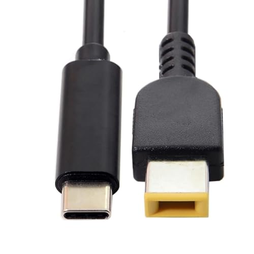CY Kabel Typ-C USB-C 65 W zu DC Rechteck 11,0 x 4,5 mm Power PD Ladekabel kompatibel mit Thinkpad X1 Legion Y7000P Laptop DC20 V 3,25 A von CY