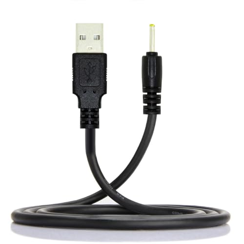 CY Kabel USB 2.0 A-Stecker auf 2,5 x 0,7 mm DC 5 V Netzstecker, gerader Stecker, Ladekabel von CY