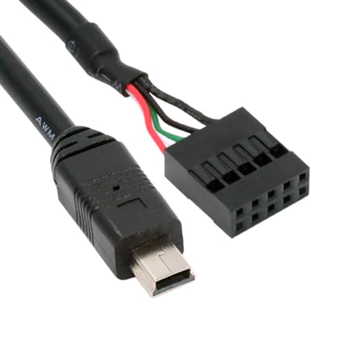 CY Kabel USB 2.0 Motherboard 9-poliger 10-poliger Header auf Mini-USB 5-poliges Kabel 50 cm für Mini-Monitor-Sensor-Panel-Kamera von CY