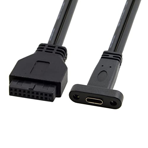 CY Kabel USB 3.1 Typ C USB-C Buchse auf USB 3.0 Motherboard 19Pin 20Pin Header Kabel Single Port von CY