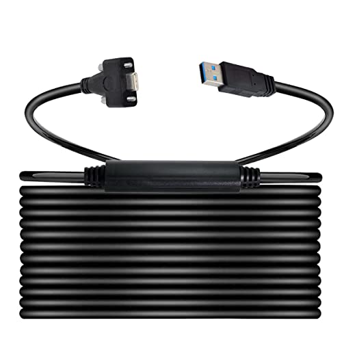 CY Kabel USB-C USB 3.1 Typ-C Dual Schrauben Verriegelung auf Standard USB 3.0 Datenkabel Mount Type für Kamera Recorder von CY