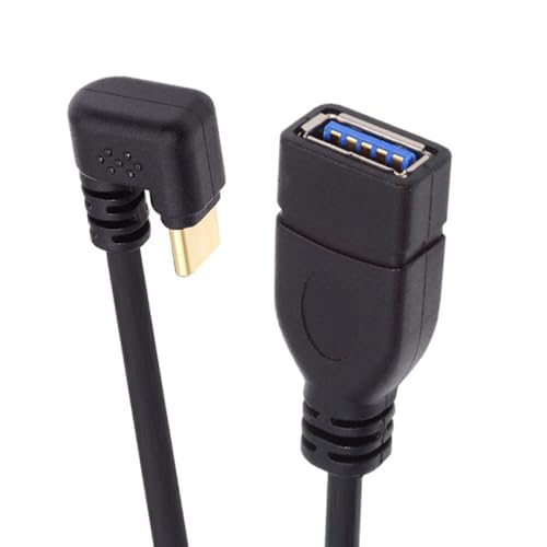 CY-Kabel USB-C USB 3.1 Typ-C-Stecker auf USB 3.0-A-Buchse 10 Gbit/s OTG-Datenstromkabel, entgegengesetzte U-Form, Rückseite abgewinkelt von CY