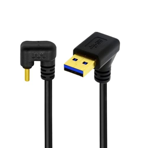 CY-Kabel nach Oben abgewinkelt, USB 3.0 Typ A auf Typ C, USB-C-Stecker auf Stecker, Stromdatenkabel, 480 Mbit/s, USB-C, entgegengesetzte U-Form, Rückseite abgewinkelt, 30 cm von CY