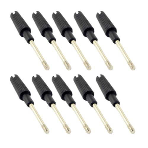 CY Kabelschrauben, Rändelschrauben Nr. 4–40 UNC, 47 mm Länge, Edelstahl-Umspritzung für Computer-DVI-VGA-RS232-Kabel (10 Stück) von CY