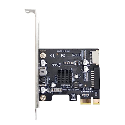 CY Karte 5 Gbit/s Typ-E USB 3.1 Frontplattenbuchse & USB 3.0 20-polig auf PCI-E 1 X Express-Adapter für Motherboard von CY