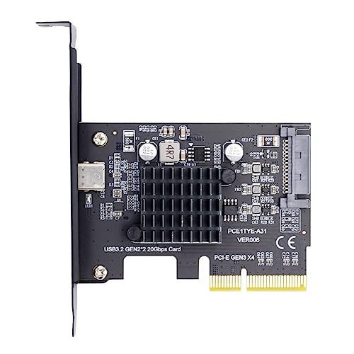 CY Karte USB 3.2 Gen2 Typ-C 20Gbps USB-C auf PCI-E 4X Express Adapter für Desktop-Motherboard von CY