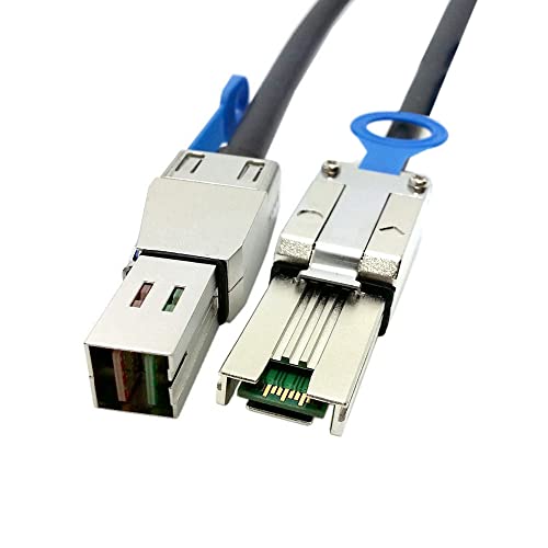 CY Mini SAS 4X SFF-8088 auf Mini SAS High Density HD SFF-8644 Data Server Raid Externes Kabel 50 cm von CY